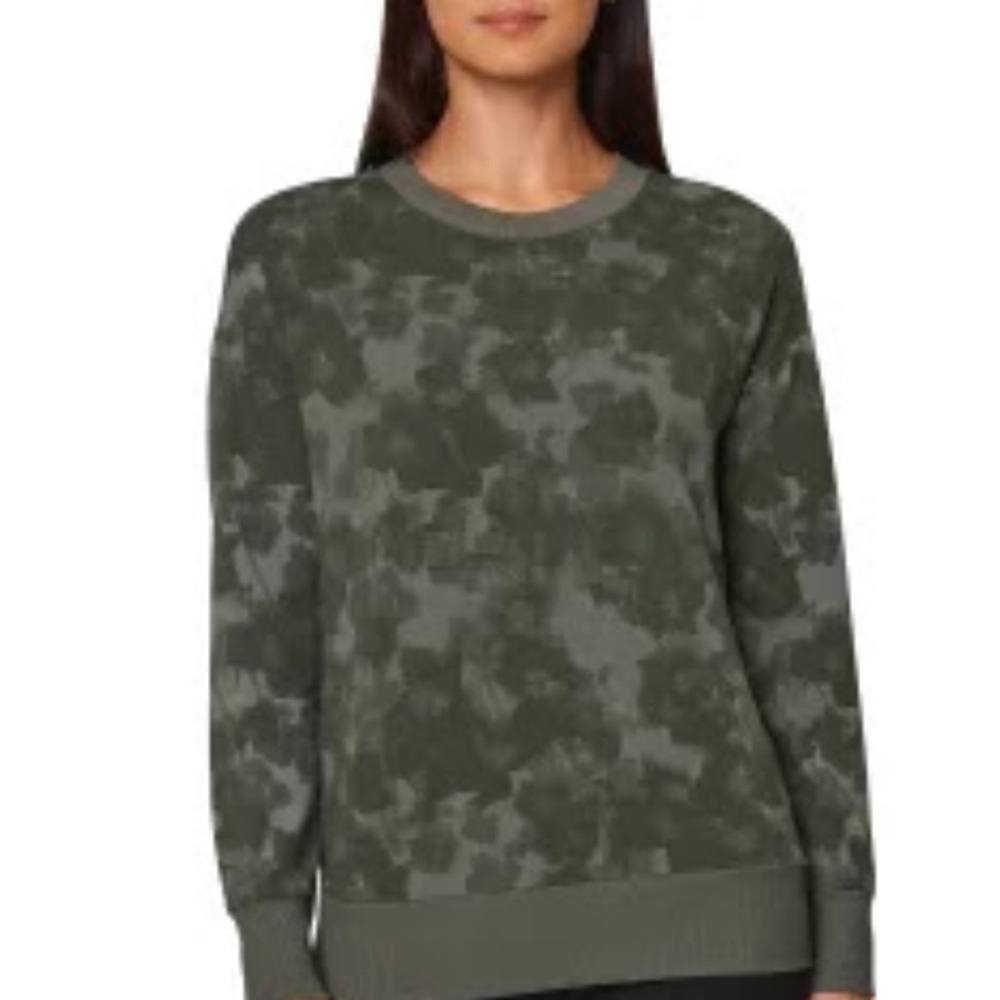 Mondetta Ladies' Lightweight Long Sleeve Active Top/Sweatshirt, Green, Large